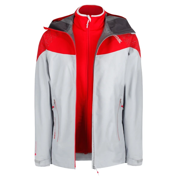 Regatta Carletta II 3in1 Kadın Ceket-KIRMIZI-GRİ - Resim 3