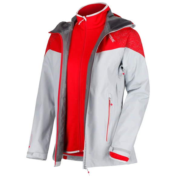 Regatta Carletta II 3in1 Kadın Ceket-KIRMIZI-GRİ - Resim 5