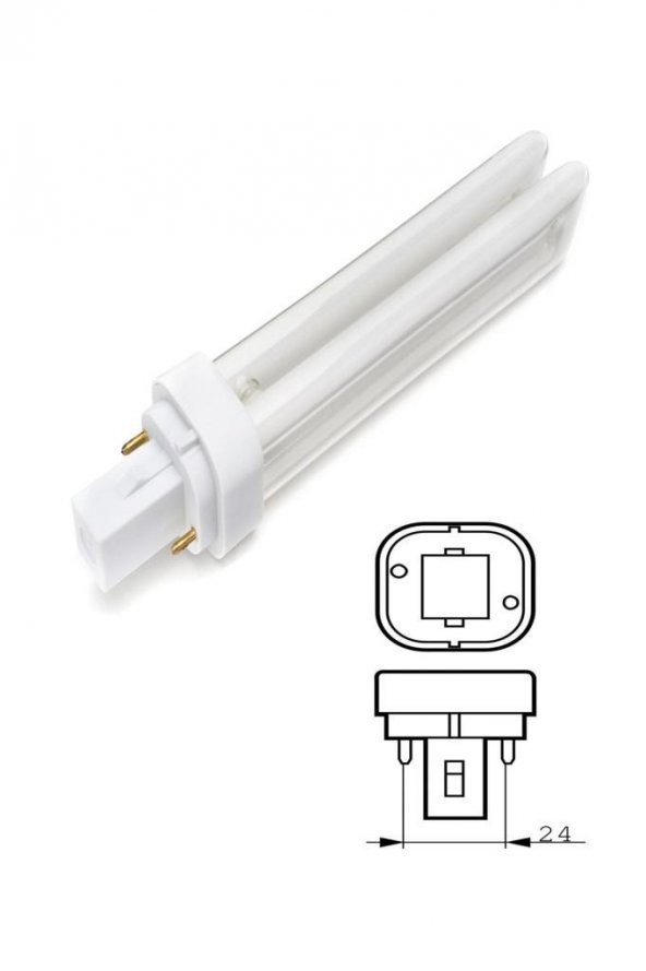 Philips 18W/840 2P PLC Ampul 4000K Günışığı ( 10 Adet ) 15,04 cm Spot Lamba - 4