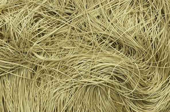 İP PERDE İNCE ZİNCİR GOLD RENK 300 x 280 CM - Resim 2