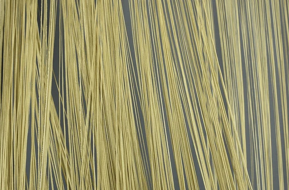 İP PERDE İNCE ZİNCİR GOLD RENK 300 x 280 CM - Resim 5