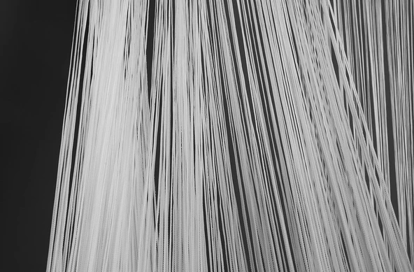 İP PERDE İNCE ZİNCİR BEYAZ RENK 300 x 280 CM - Resim 5