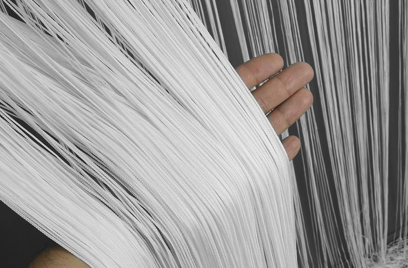 İP PERDE İNCE ZİNCİR BEYAZ RENK 300 x 280 CM ürün görseli