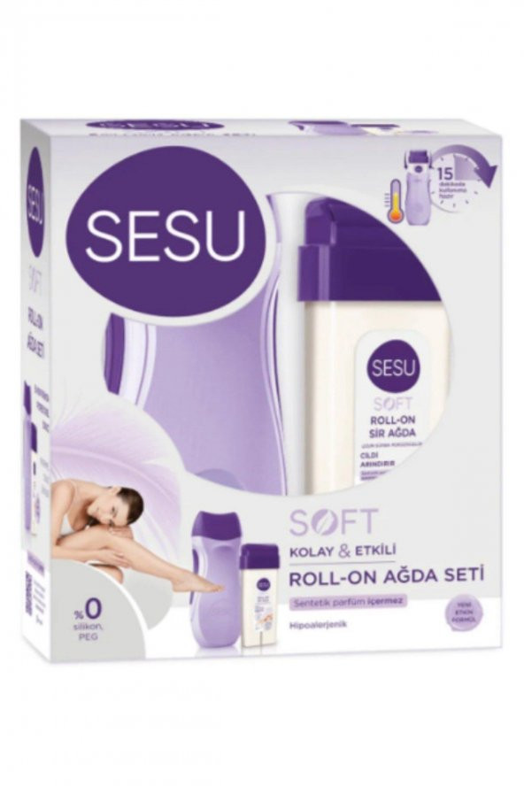 Sesu Soft Roll-on Kolay Ağda Makineli Set