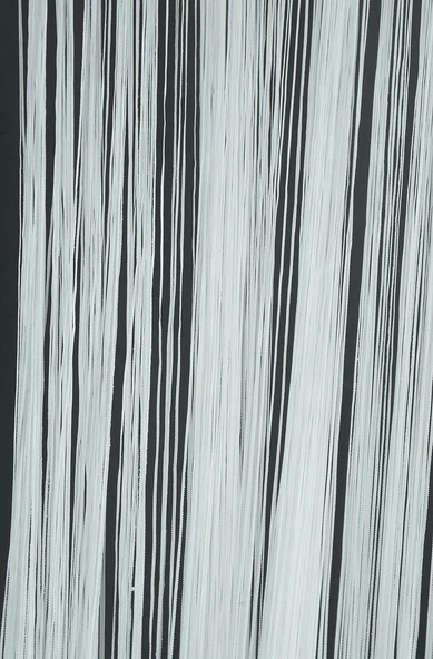 İP PERDE İNCE ZİNCİR KIRIK BEYAZ RENK 300 x 280 CM - Resim 6