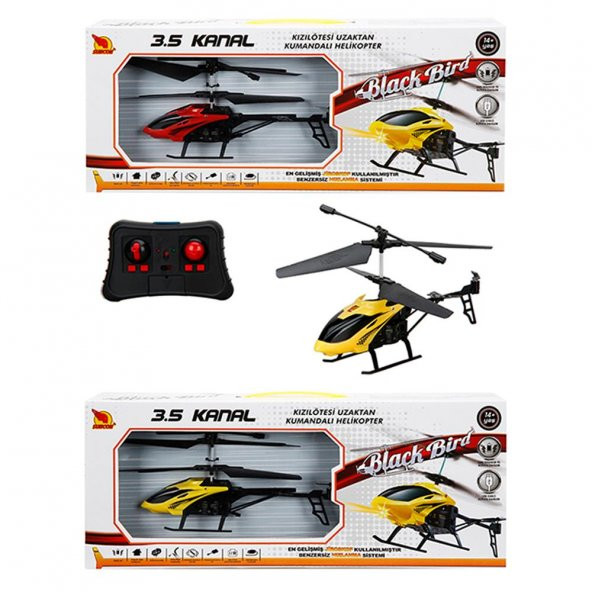 Uzaktan Kumandalı Black Bird Helikopter 3.5 Kanal 21 cm 1 adet - 1
