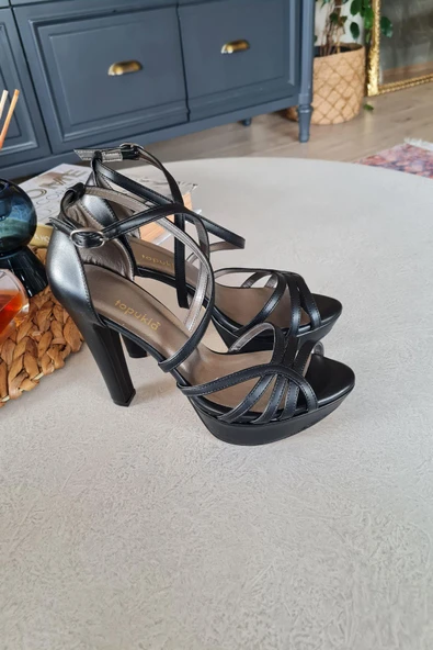 015 5009 Topukla Kadın Abiye Ayakkabı - Resim 9