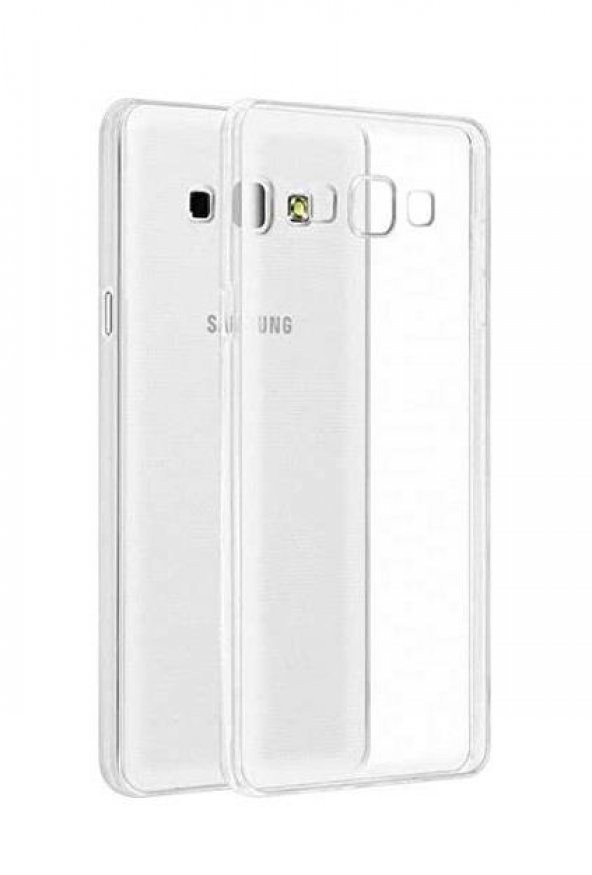 Samsung Galaxy A7 2015 Kılıf A700 İnce Silikon Kılıf + Cam - 2