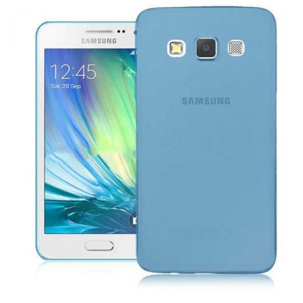 Samsung Galaxy A7 2015 Kılıf A700 İnce Silikon Kılıf + Cam - 4