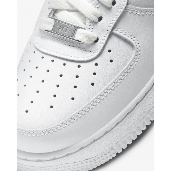 Nike Air Force  unisex Spor Ayakkabı Beyaz Siyah - 5
