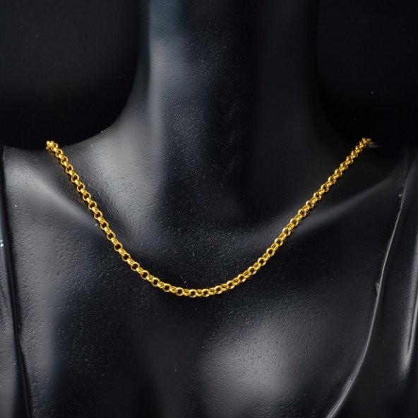 Doc Halka 14 Ayar Altın Zincir - 55 cm - Resim 2