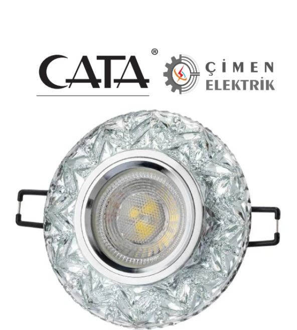 5 ADET CT 6598 Kristal Cam Spot Kasası