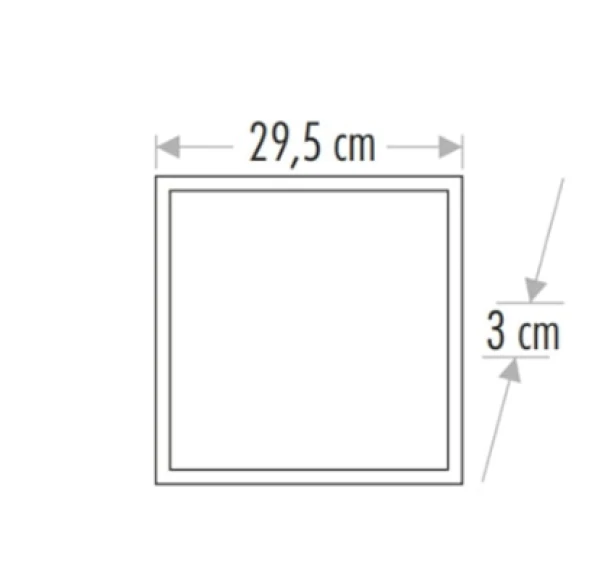 5 ADET CATA CT 5286 Led Panel 25W 30x30 6400K Beyaz Işık - 3