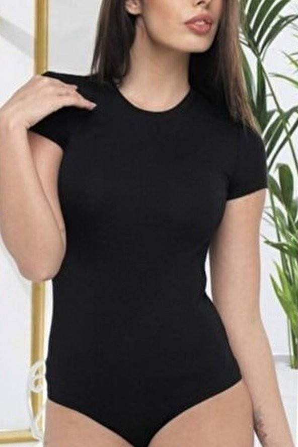 Kadın Kısa Kol Kapalı Yaka Badi 1065 - Resim 2