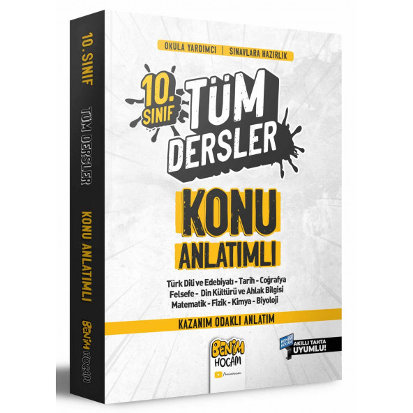 2022 10. Sınıf Tüm Dersler Konu Anlatımı Benim Hocam Yayınları
