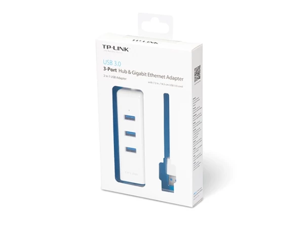 TP-LINK UE330 USB3.0 GGBT AĞ ADAPTÖRÜ İKİSİ BİR ARADA USB ADAPTÖR UE330 - Resim 3