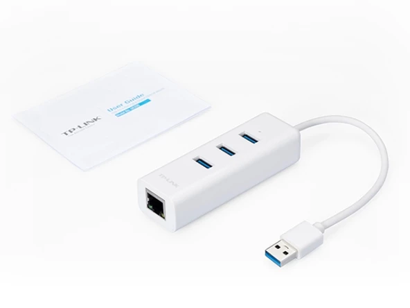TP-LINK UE330 USB3.0 GGBT AĞ ADAPTÖRÜ İKİSİ BİR ARADA USB ADAPTÖR UE330 ürün görseli