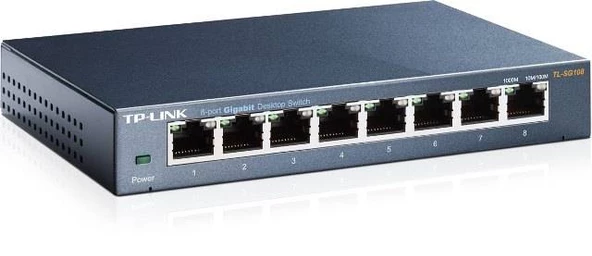 TP-LINK TL-SG108 8 PORT GIGABIT MASAÜSTÜ SWITCH (ÇELİK KASA) - 2
