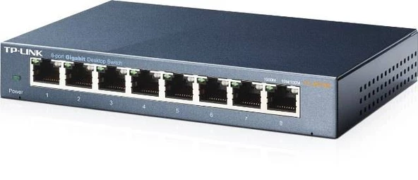 TP-LINK TL-SG108 8 PORT GIGABIT MASAÜSTÜ SWITCH (ÇELİK KASA) - 3