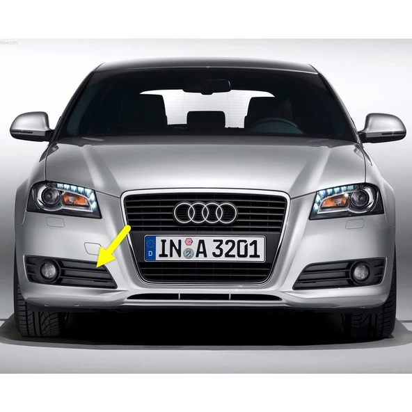 Audi A3 2009-2012 Ön Tampon Sağ Sis Farı Kapağı 8P0807682E