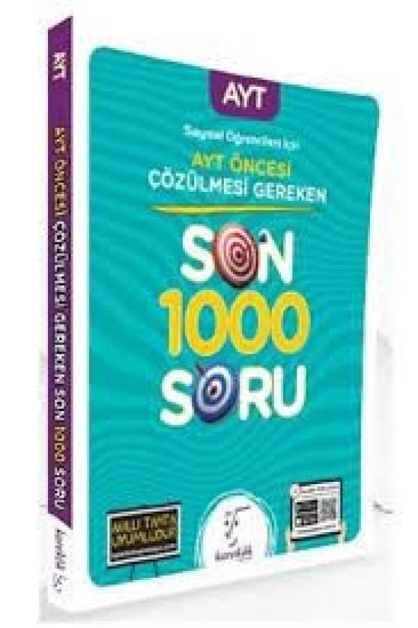 AYT Öncesi Çözülmesi Gereken Son 1000 Soru Sayısal Karekök Yayınları