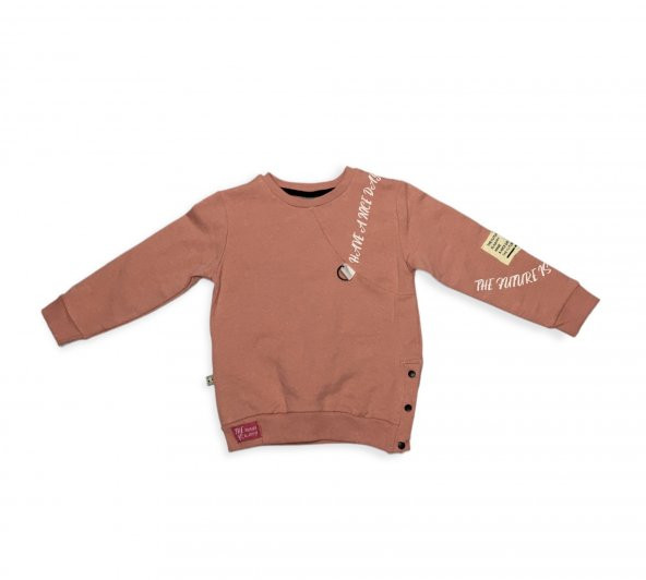 DAMLA KİDS KIZ ÇOCUK 2-İP EŞOFMAN TAKIMI PUDRA - Resim 2