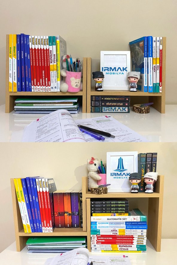 Tidy Ayarlanabilir Kitaplık Masa Üstü Kitaplık Tezgah Üstü Düzenleyici Organizatör Dolap - 2