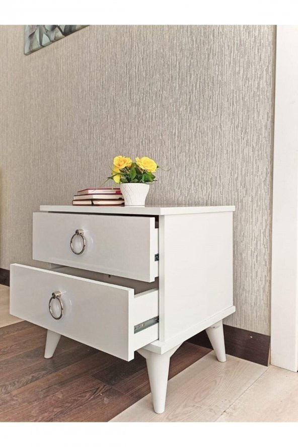 Evimse Viola Consept Komidin / Şifonyer 2 Çekmece Gümüş - 3