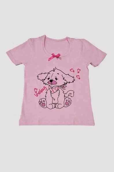 Kız Çocuk Baskılı Pijama Takımı - 2