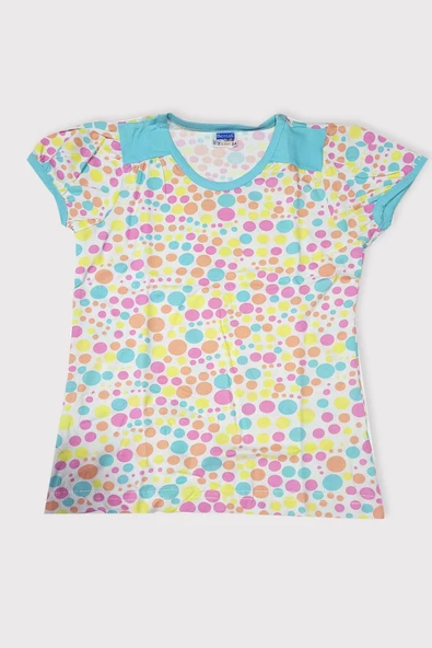 100 Pamuklu Kız Çocuk Kaprili Takım - 5