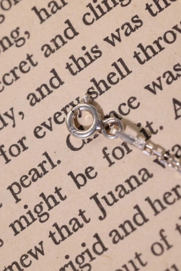 925 Ayar Mardin Midyat Gümüş Süryani Gözü Kolye - 8