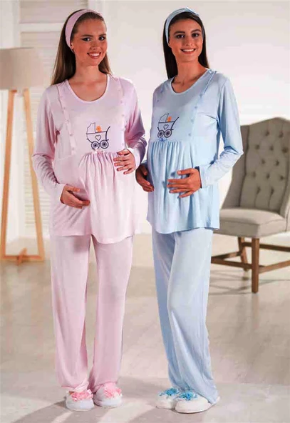 Estiva Micro Viscon Lohusa Pijama Takımı 17374 - 2