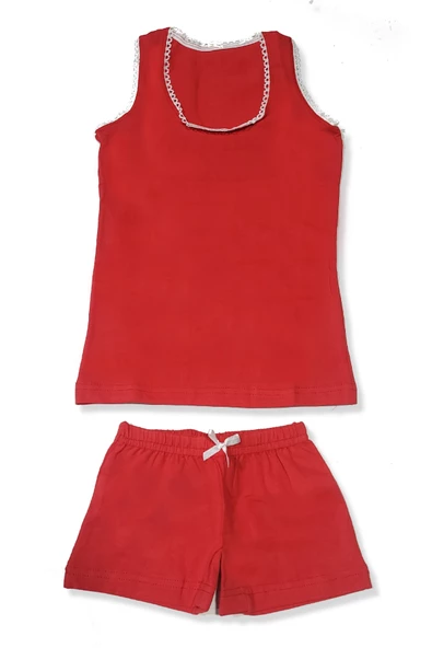 Kız Çocuk Kalın Askılı Atlet Takım 2542 - 4