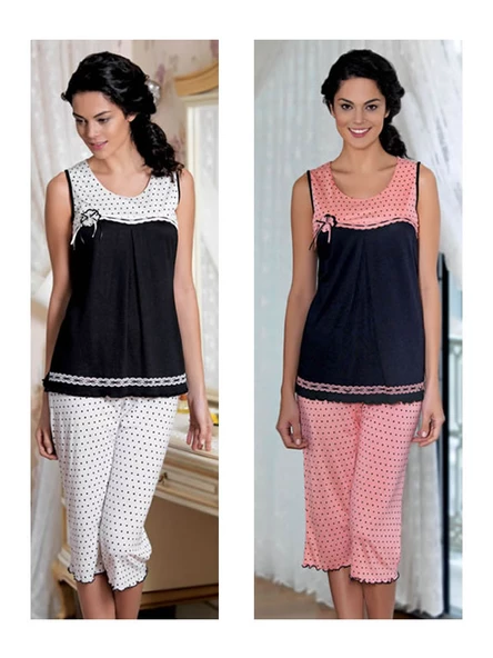 Kadın Altı Puanlı Yazlık Pijama 21549 - 2