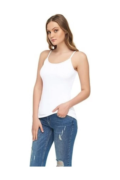 Bayan Modal Elastan İp Askılı Atlet 2001 - Resim 2