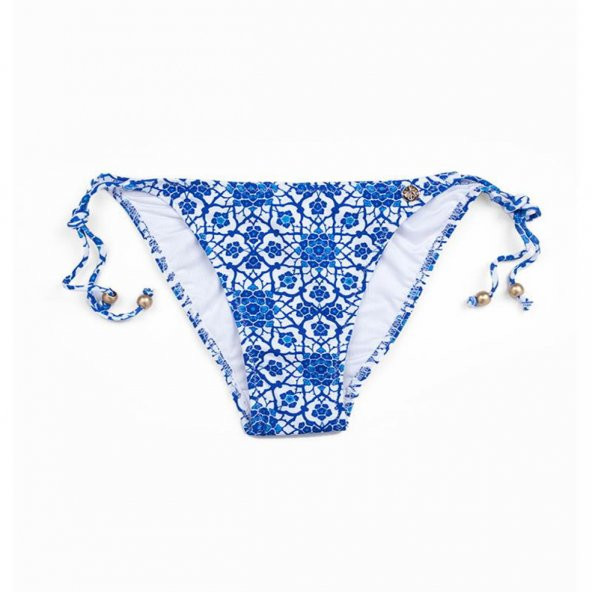 Desenli İpli  Bayan Alt Bikini 8253 - 5