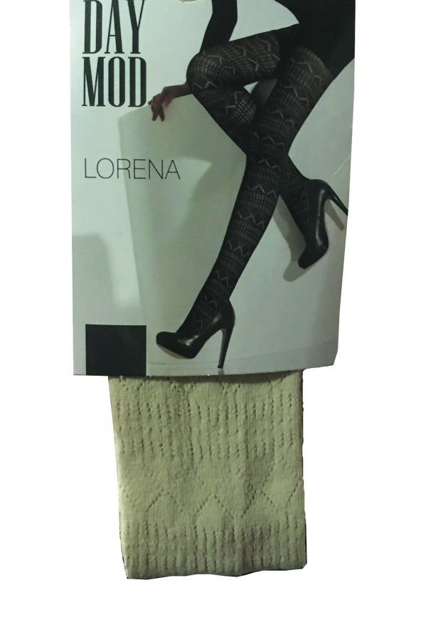 Daymod Lorena Micro File Desenli Kadın Külotlu Çorap