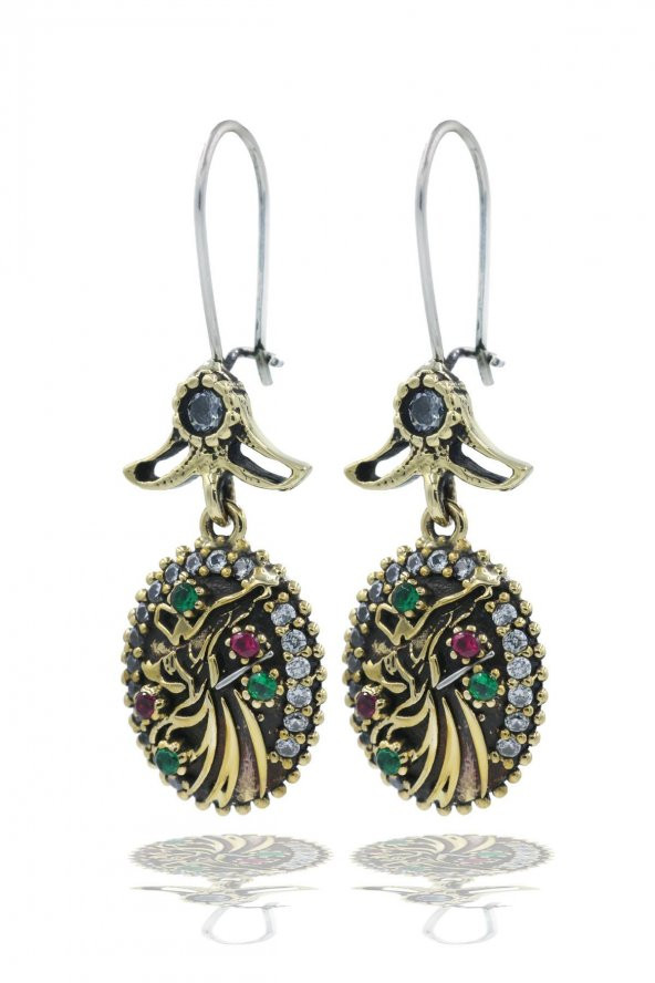 Semazen Serisi Gümüş Otantik Kadın Küpe ürün görseli