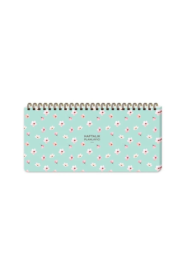 Keskin Color Spiralli Planner Su Yeşili 13x27 Cm Haftalık Planlayıcı