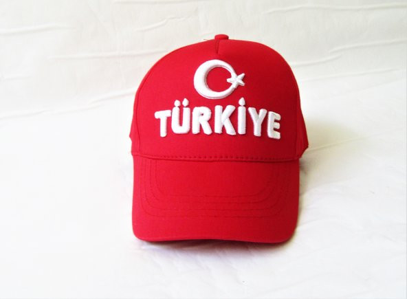 Salarticaret Unısex Türkiye Ay Yıldızlı Nakışlı Şapka Kırmızı - 2