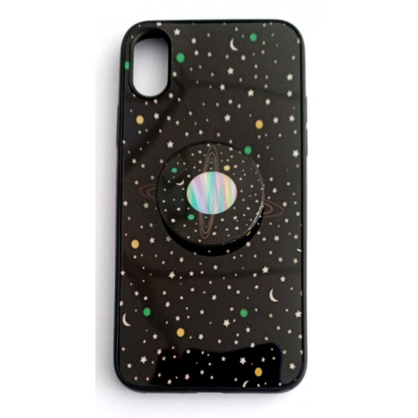 Apple iphone X/Xs Pop Soketli Resimli Slikon Kılıf - 1
