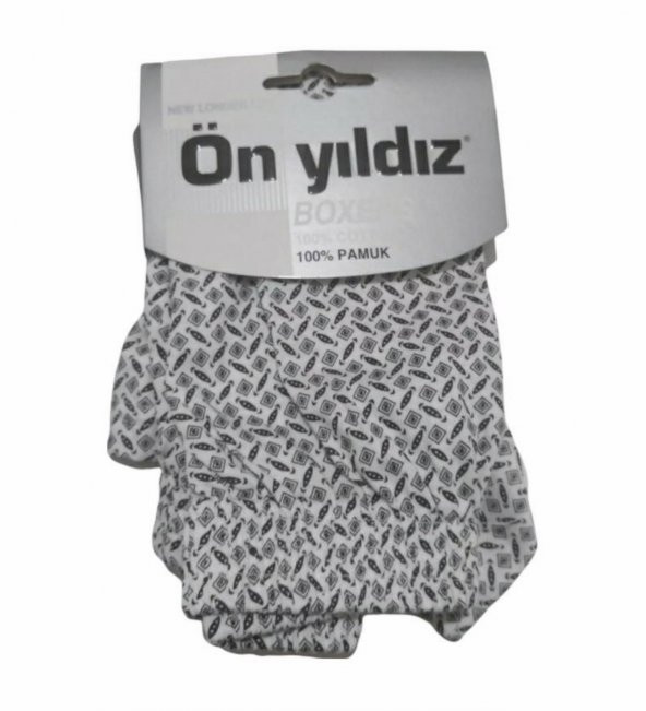 2 ADET ÖNYILDIZ  100 PAMUK EMPİRME ERKEK BOXER S-3XL - 3