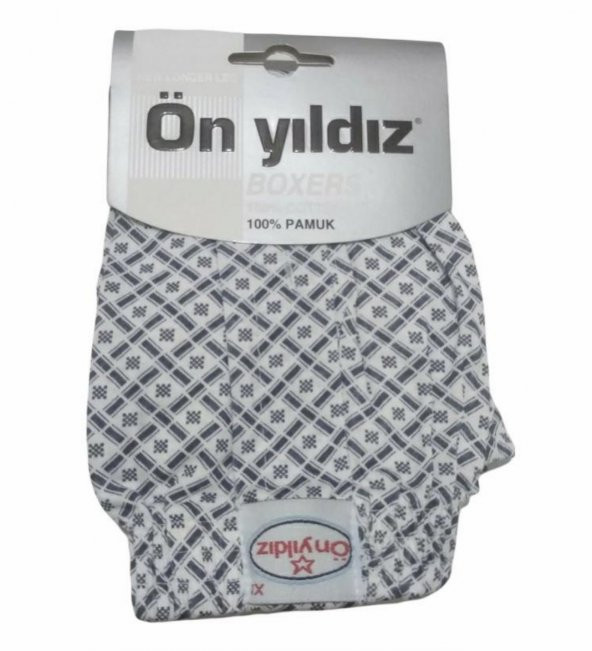 2 ADET ÖNYILDIZ  100 PAMUK EMPİRME ERKEK BOXER S-3XL - 4