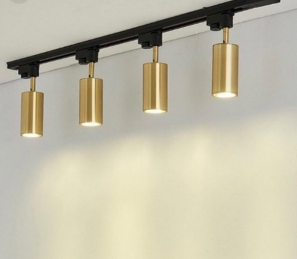 MYLİGHTS  MODERN  1 MT 4 LÜ RAY SPOT HAREKETLİ  AYDINLATMA  GÜN IŞIĞI LED AMPULLÜDÜR