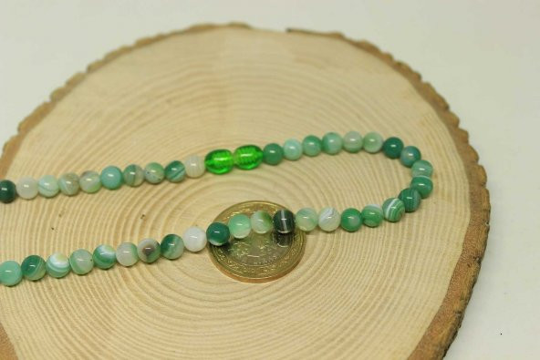 Akik Taşı 6mm Kolye (klipsli) - 2