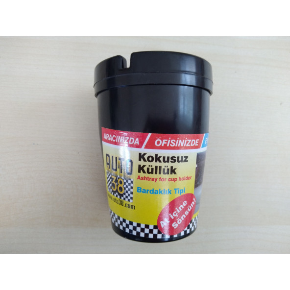 KOKUSUZ KÜLLÜK SİYAH 7,5cm (1.KALİTE) (ARAÇ EV OFİS) PRATİK KÜLLÜK, KÜL TABLASI - Resim 2