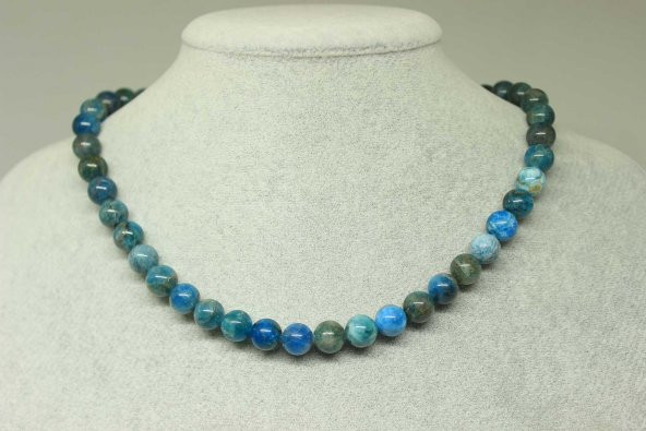 Apatit Taşı 8mm Kolye (klipsli) ürün görseli