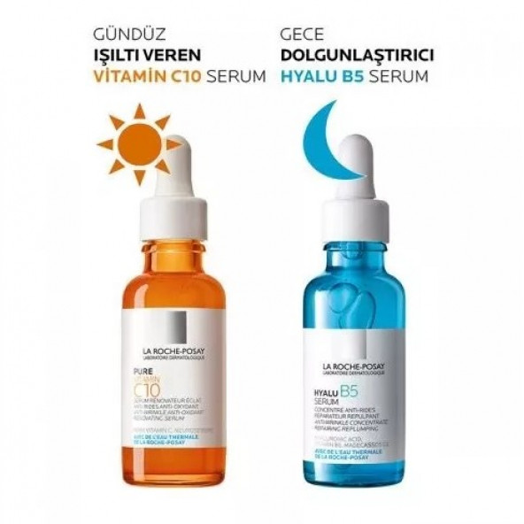 La Roche Posay Pure Vitamin C10 30 ml + La Roche Posay Hyalu B5 1