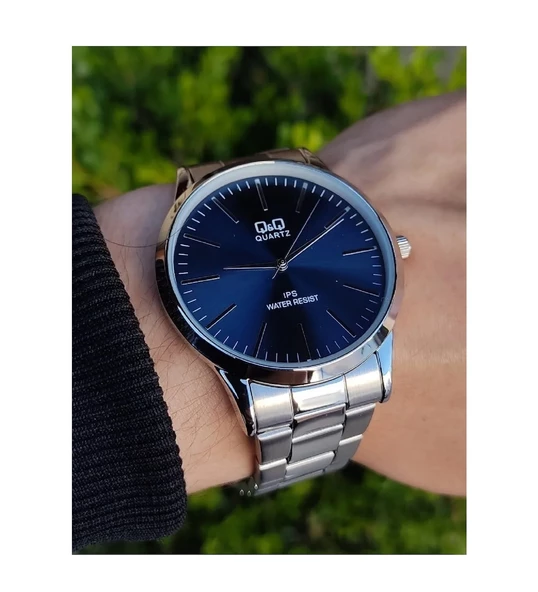 Q&Q C212J212Y İnce Kasa Çelik Kordon Klasik Erkek Kol Saati - 2