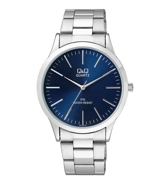 Q&Q C212J212Y İnce Kasa Çelik Kordon Klasik Erkek Kol Saati - 5